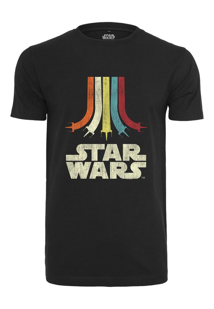 Merchcode MC439 - T-shirt logo Star Wars arc-en-ciel