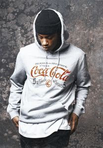 Merchcode MC457 - Sweatshirt à capuche ancien logo Coca Cola