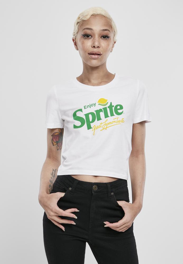 Merchcode MC526 - T-shirt pour dames crop-top logo Sprite