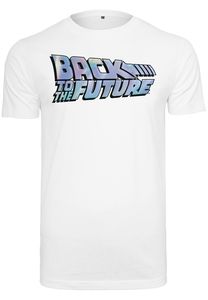 Merchcode MC593 - Camiseta con logo brillante Regreso al Futuro