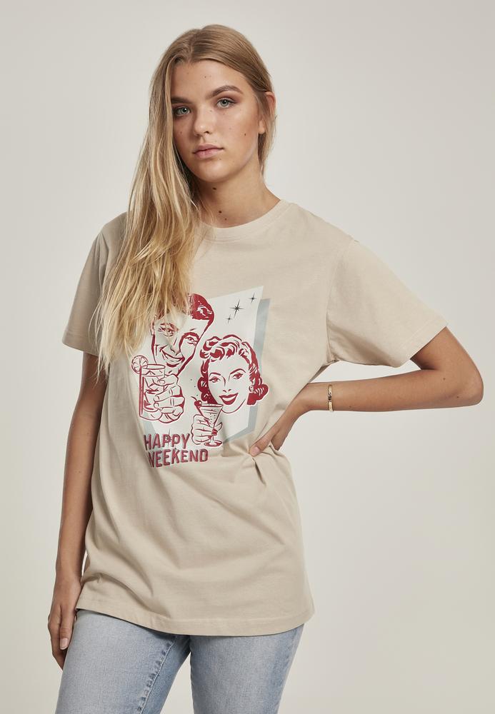 Mister Tee MT1134 - T-shirt pour dames Happy Weekend
