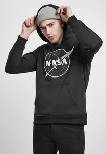 Mister Tee MT1194 - Sweatshirt à capuche insigne noir et blanc NASA