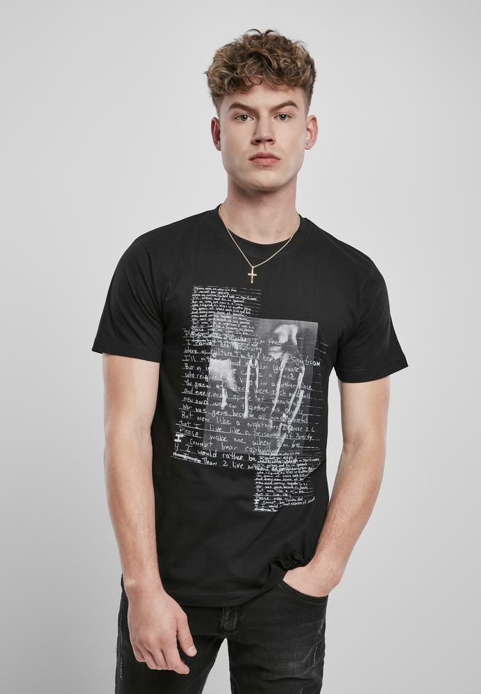 Mister Tee MT1322 - Tupac Songtekst T-shirt