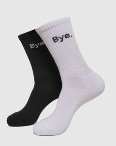 Mister Tee MT2044 - Pack de 2 calcetines cortos HI - Bye 