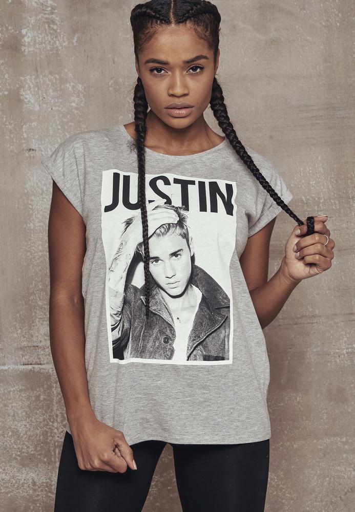 Merchcode MT364 - T-shirt pour dames Justin Bieber