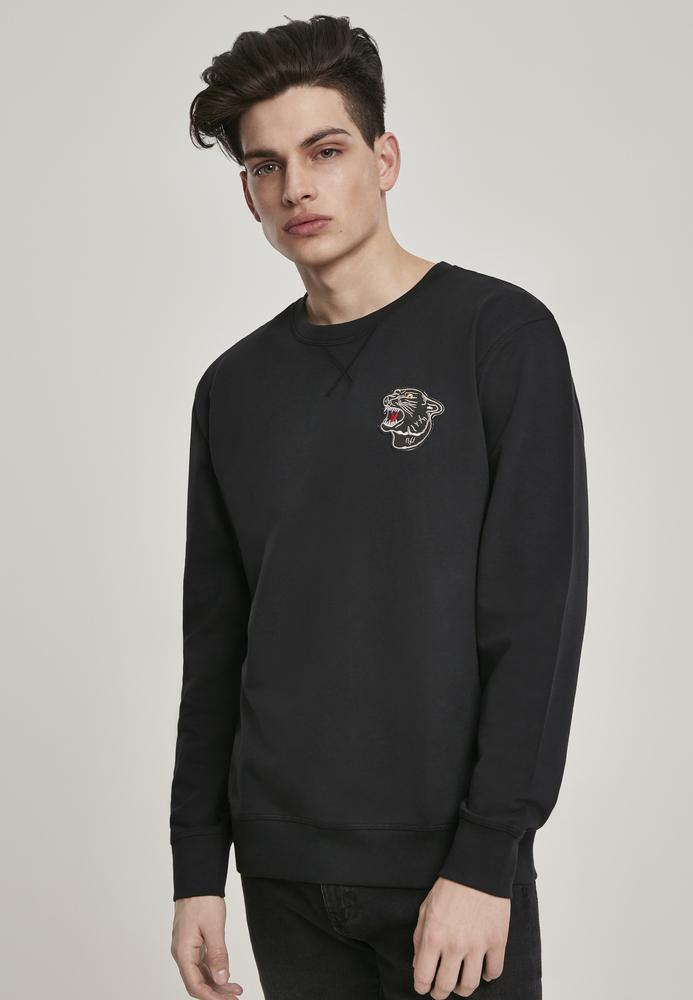 Mister Tee MT799 - Embroidered Panther Crewneck