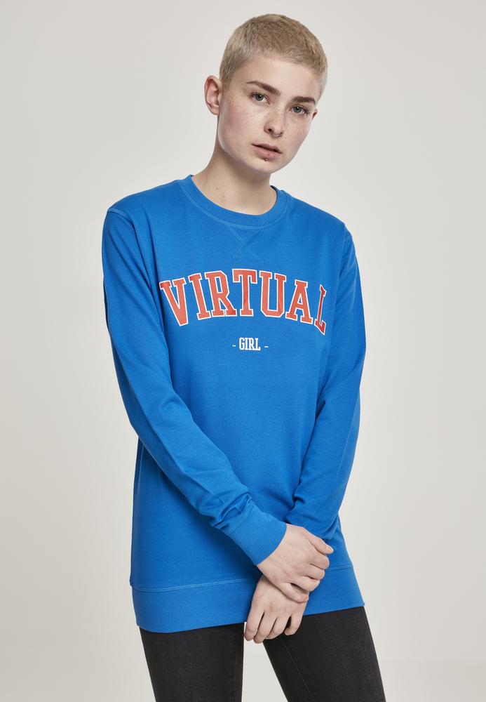 Mister Tee MT829 - Pullover à col rond pour dames "Virtual Girl"