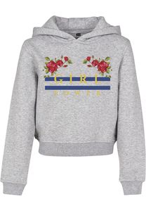 Mister Tee MTK007 - Sweatshirt à capuche crop-top pour enfants "Girl Power"