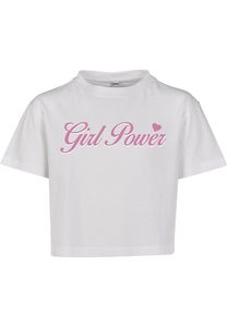 Mister Tee MTK029 - T-shirt crop-top pour enfants "Girl Power"
