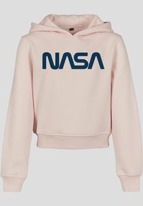 Mister Tee MTK033 - Sweatshirt à capuche crop-top pour enfants NASA