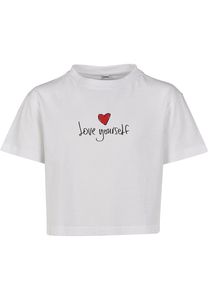 Mister Tee MTK051 - T-shirt crop-top pour enfants "Love Yourself"