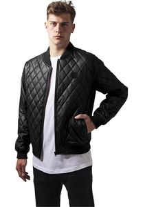 Urban Classics TB1150 - Diamond Quilt Leather Imitation Jacket