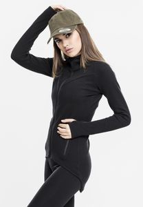 Urban Classics TB1325 - Sweatshirt à capuche pour dames athlétique fermeture éclair Interlock 