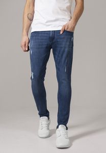 Urban Classics TB1606 - Pantalones denim ajustados elásticos rasgados