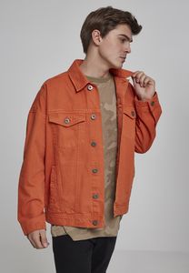 Urban Classics TB2091 - Oversize-Kleiderfarbstoffjacke rostrot orange