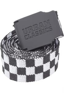 Urban Classics TB2248 - Cinturón de lona UC cuadros 150cm