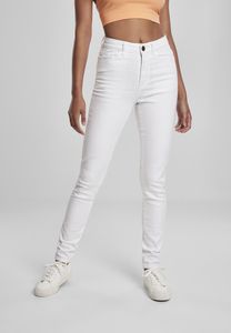 Urban Classics TB2970 - Jeans de senhora justas de cintura alta