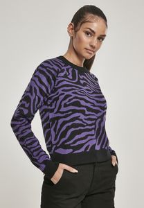Urban Classics TB3033 - Ladies Short Tiger Sweater