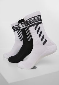 Urban Classics TB3397 - Sporty Logo Socks 3-Pack