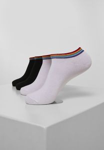 Urban Classics TB3605 - Paquete de 4 calcetines No Show Arcoiris