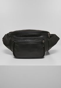 Urban Classics TB3859 - Imitation Leather Double Zip Shoulder Bag
