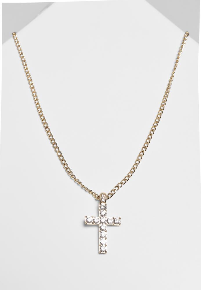 Urban Classics TB3885 - Diamond Cross Necklace