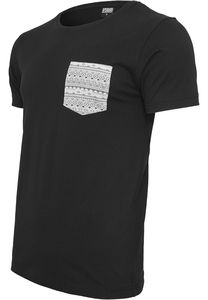 Urban Classics TB971 - T-shirt com Bolso Contrastante