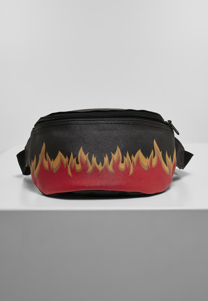 Mister Tee MT1456 - Flame Print Leather Imitation Hip Bag