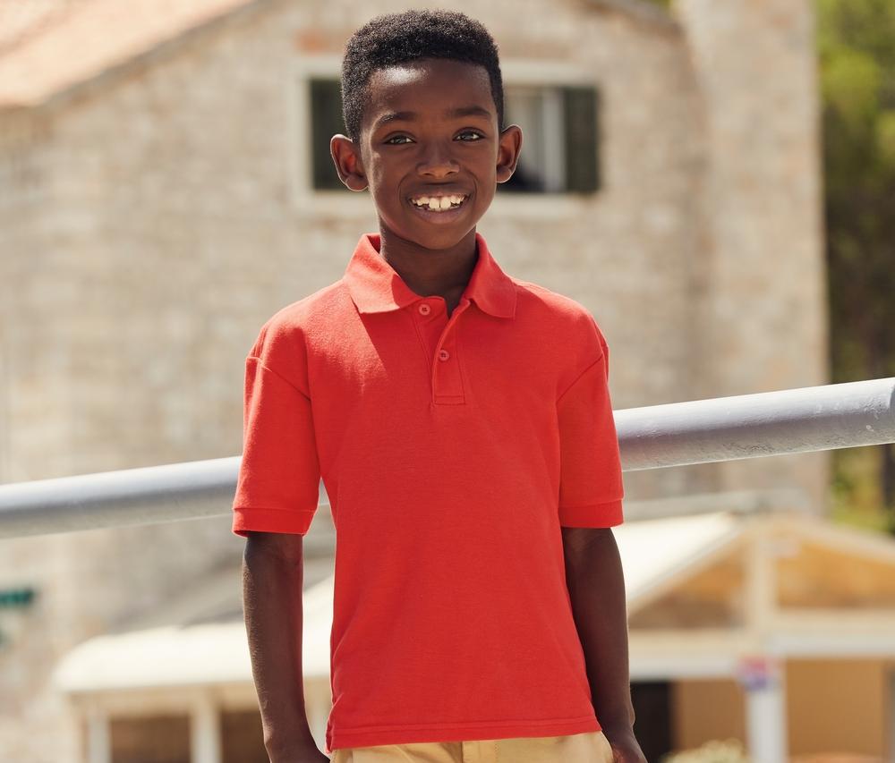 FRUIT OF THE LOOM SC3417 - Polo manches longues enfant
