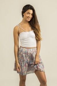 ELENZA 1SK5 - Floral pleated skirt
