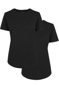 Urban Classics BY057A - Ladies Fit Tee 2-Pack