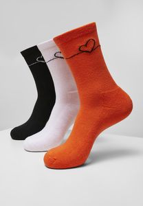 Mister Tee MT2110 - Heart Oneline Socks 3-Pack