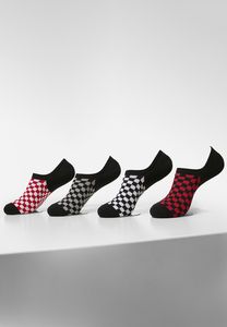 Urban Classics TB4234 - Recycled Yarn Check Invisible Socks 4-Pack