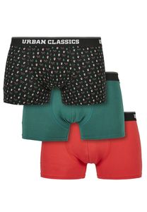 Urban Classics TB4503 - Pack de 3 bóxers orgánicos X-Mas