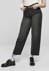 Urban Classics TB4541 - Womens High Waist Cropped Denim Pants