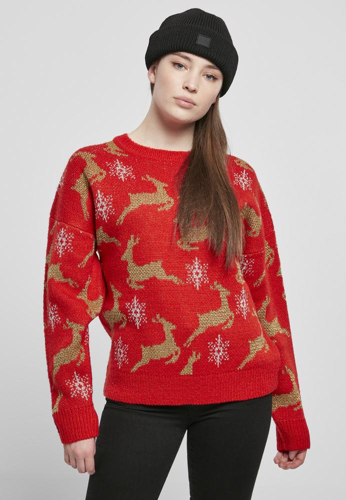 Urban Classics TB4559 - Women's Oversized Christmas Sweater