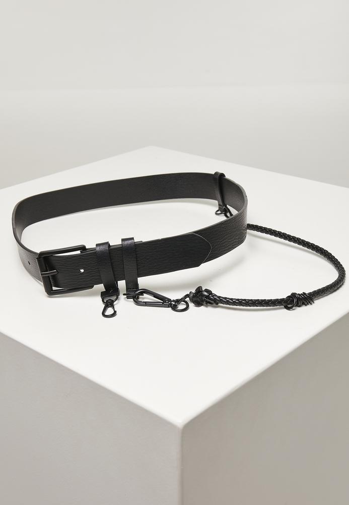 Urban Classics TB4638 - Faux leather belt with key ring