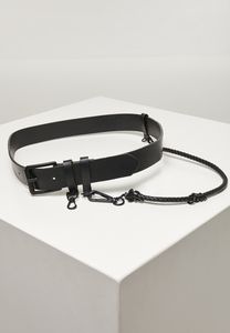 Urban Classics TB4638 - Imitation Leather Belt With Key Chain