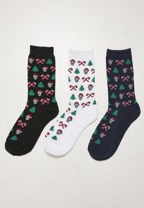 Urban Classics TB4645 - Grumpy Santa Christmas Socks 3 Pack