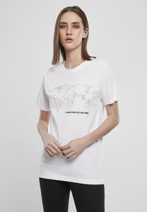 Mister Tee MT1249C - Dames Wereldkaart T-shirt