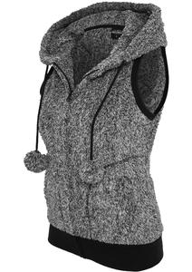 Urban Classics TB615C - Ladies Melange Teddy Zip Vest