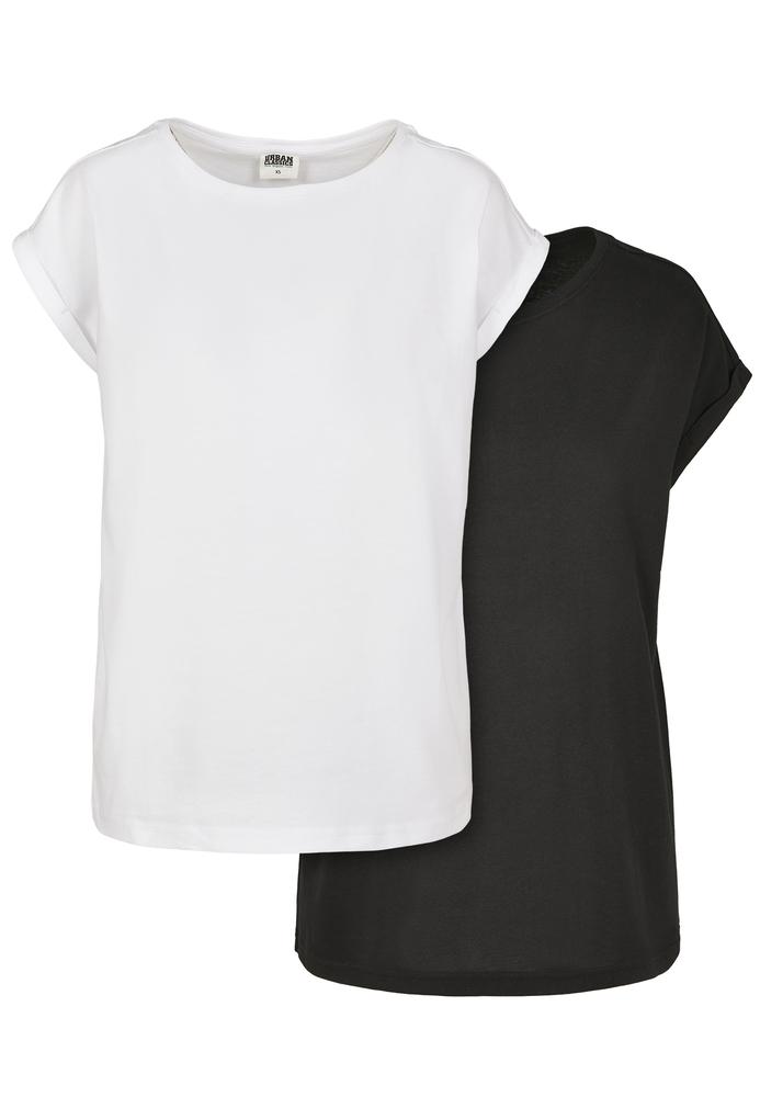 Urban Classics Ladies Organic Extended Shoulder tee Camiseta para Mujer