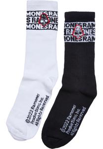 Merchcode MC814 - Ramones Skull Socks 2-Pack