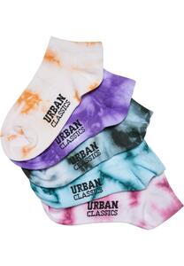 Urban Classics TB5200 - Tie Dye Invisible Socks 5-Pack