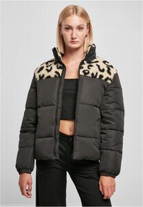 Urban Classics TB5439 - Ladies AOP Sherpa Mixed Puffer Jacket