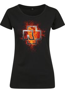 Rammstein RS022C - T-shirt pour dames logo Rammstein Lava