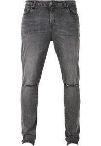 Urban Classics TB3076C - Slim Fit Jeans black stone washed