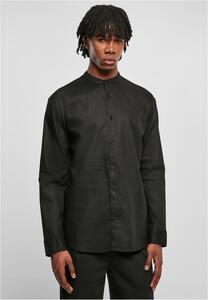 Urban Classics TB6244 - Cotton Linen Stand Up Collar Shirt