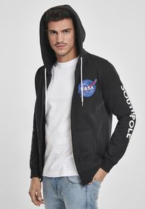 Southpole SP004C - Sweatshirt à capuche avec fermeture éclair Southpole insigne logo NASA 