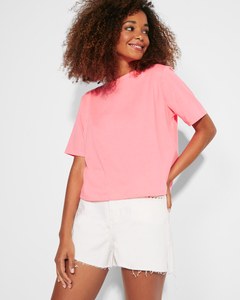 Roly CA6687 - DOMINICA Cropped and loose-fitted short-sleeve  t-shirt for women